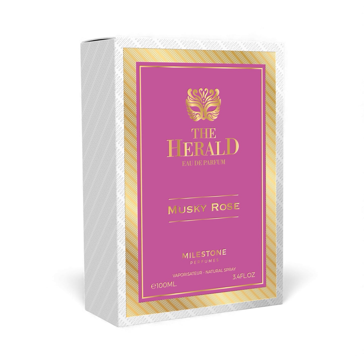 MILESTONE COLLECTION The Herald Musky Rose 100ML EDP 3x PACK