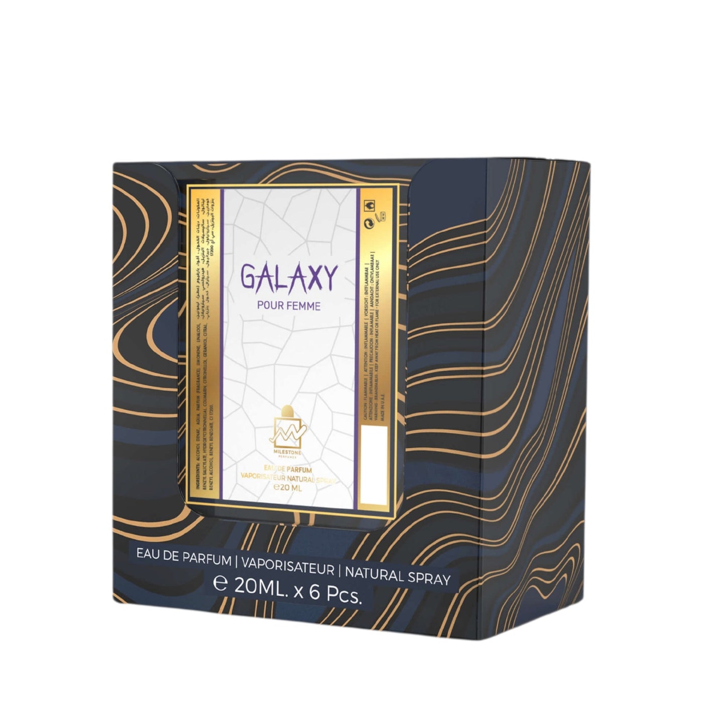 Milestone Galaxy Pour Femme Eau De Parfum 5x20ml Multipack + Free Tester — Retail-Ready Premium SKU for B2B Sales