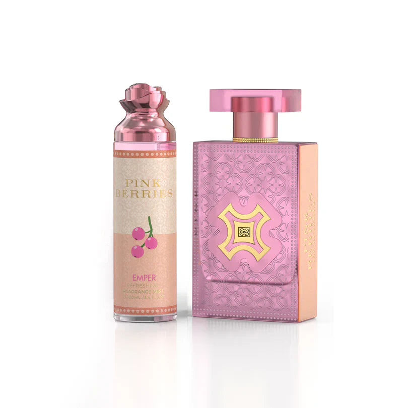 Emper Pink Berries 100ml Eau De Parfum with Free 100ml Body Mist