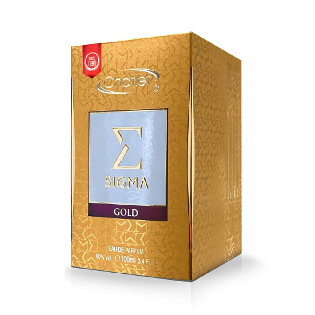 CHATLER Sigma Gold Eau De Parfum 100ml (UNISEX) 3x PACK
