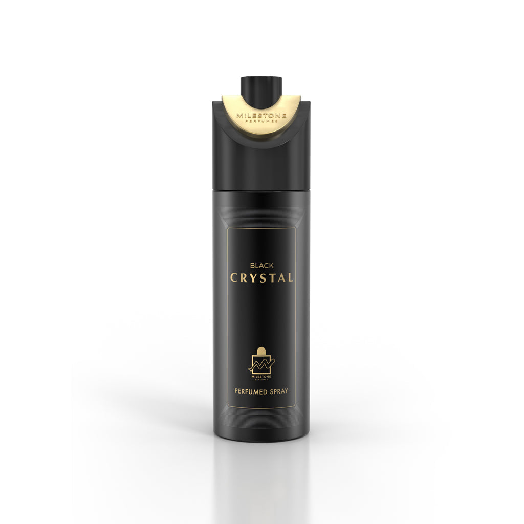 MILESTONE Black Crystal (Unisex) 200ML Deodorant 6 Pack