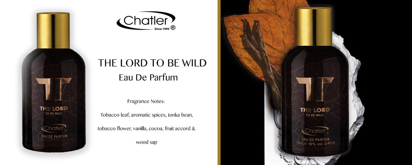 Chatler THE LORD TO BE WILD Eau De Parfum 100ml 3pack