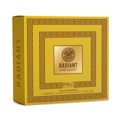 PRIVE Radiant Lime Boost 100ML Eau De Parfum  3x PACK