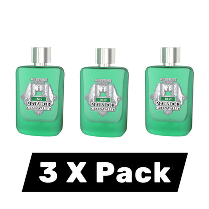 Milestone Collection 1849 Matador Green Valley 100ml Eau de Parfum — 3-Pack Wholesale