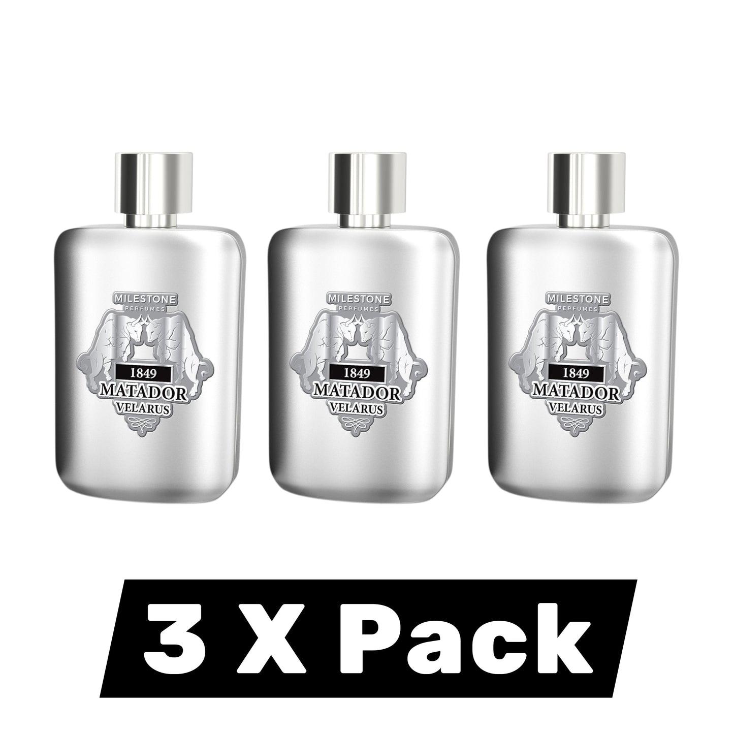 Milestone Collection 1849 Matador Velarus 100ml Eau de Parfum — 3-Pack | Wholesale Retail & Corporate Gifting