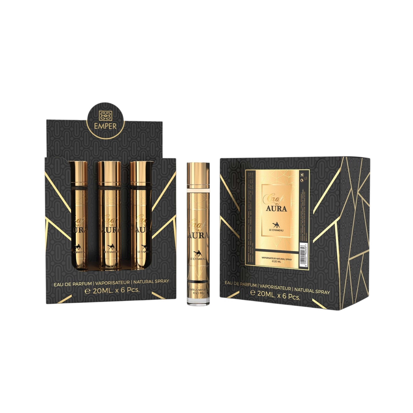 LE CHAMEAU Craft Aura (Pour Femme) Eau De Parfum 23x 20ml Plus 1 Free Tester