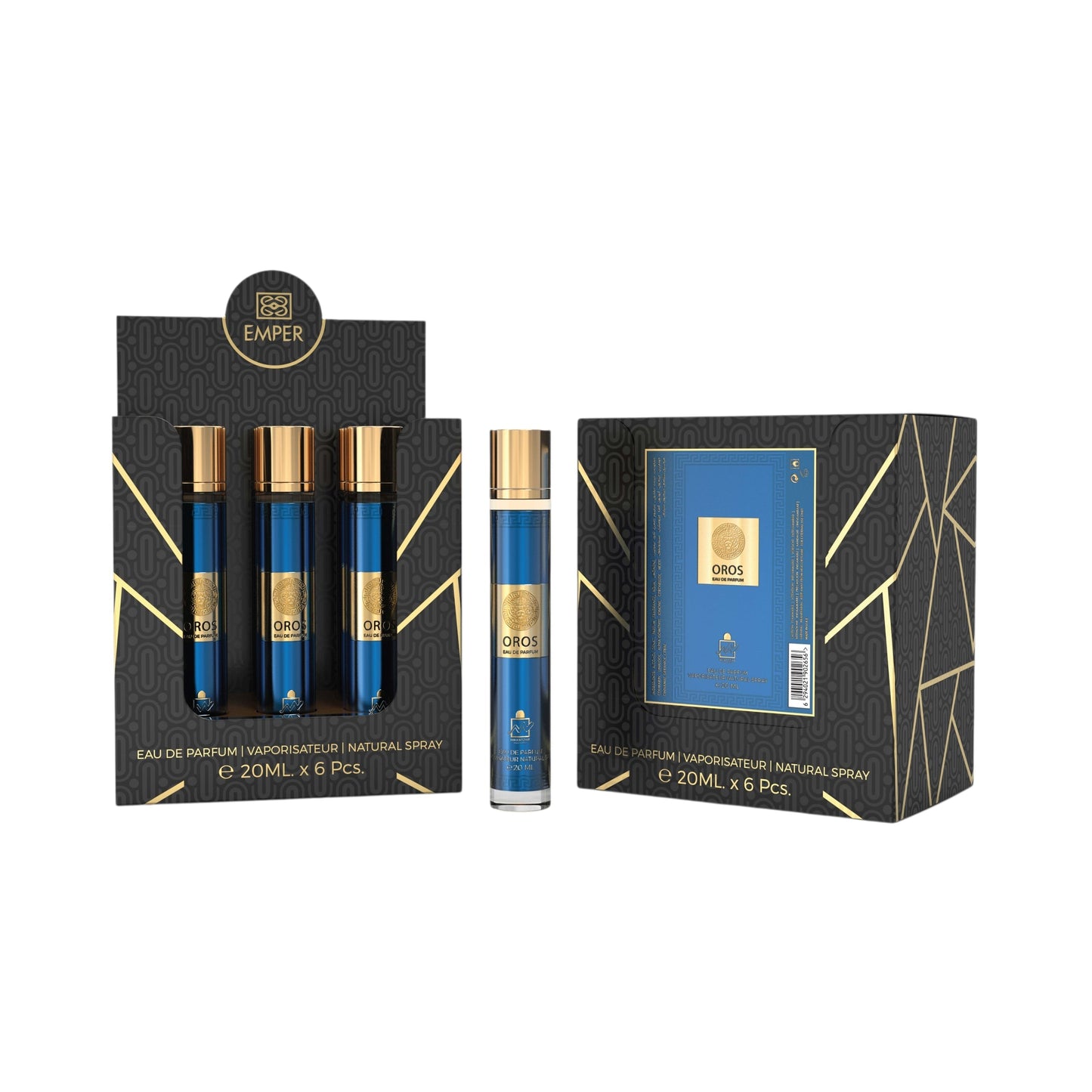 MILESTONE Oros (Pour Homme) Eau De Parfum 5x 20ml Plus 1 Free Tester
