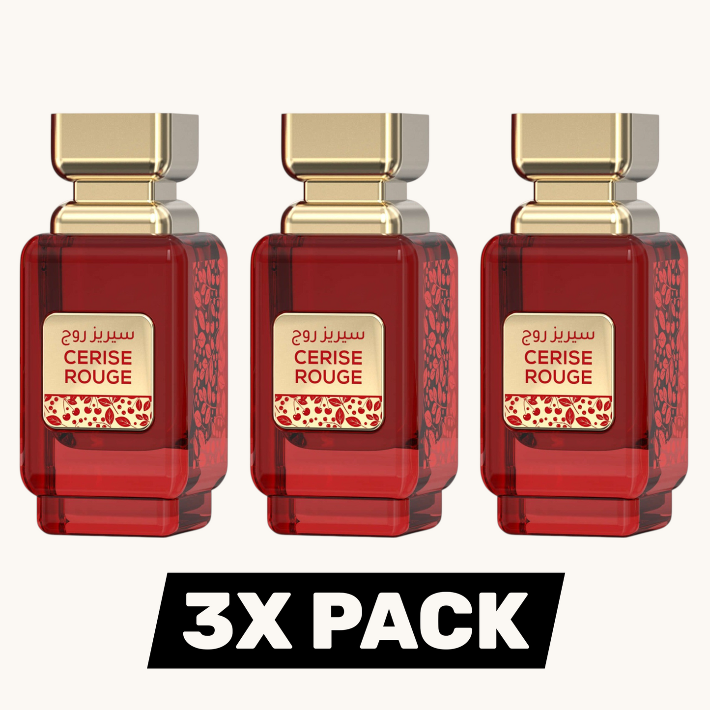 Milestone Cerise Rouge Eau de Parfum 100ml 3 Pack New Edition