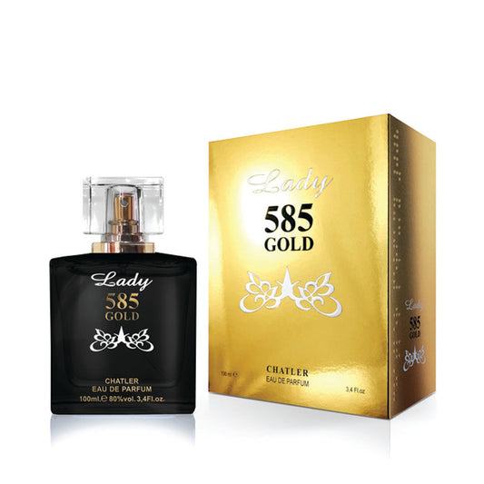 CHATLER 585 Gold Lady 100ml Eau De Parfum 3pack