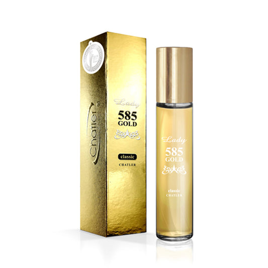 CHATLER 585 Gold Lady Eau De Parfum 5 x 30ml Plus 1 free tester