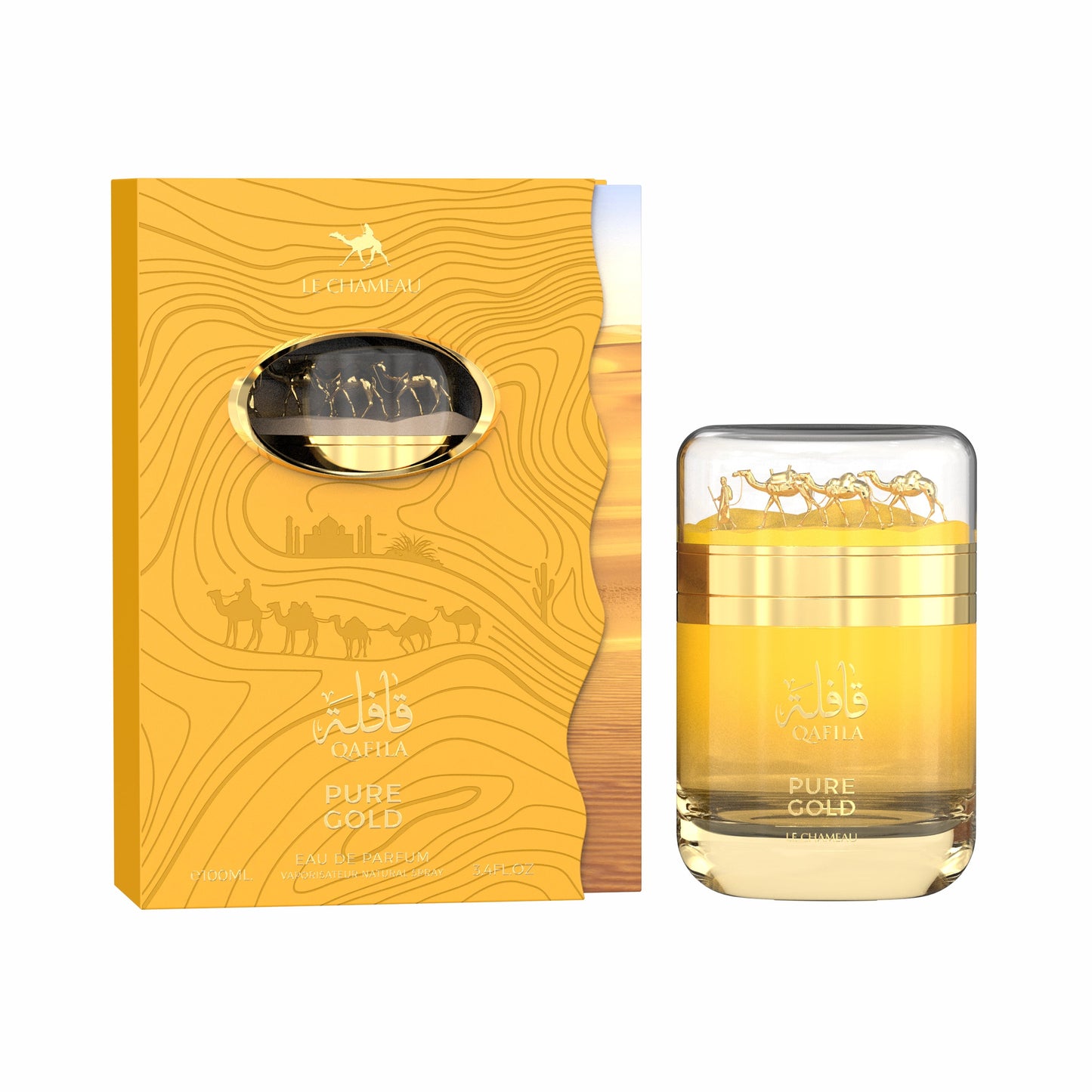 LE CHAMEAU Qafila Pure Gold Eau De Parfum 100ML