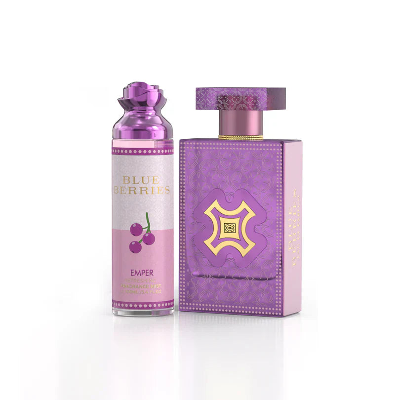 EMPER Blue Berries 100ml Eau de Parfum with Free 100ml Body Mist