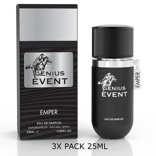 Genius Event Eau De Parfum 25ml – 3-Pack by Emper