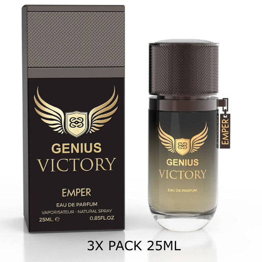 Genius Victory Eau De Parfum 25ml – 3-Pack by Emper