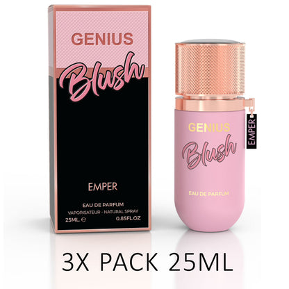 GENIUS Blush  Eau De Parfum 25ml – 3-Pack by Emper