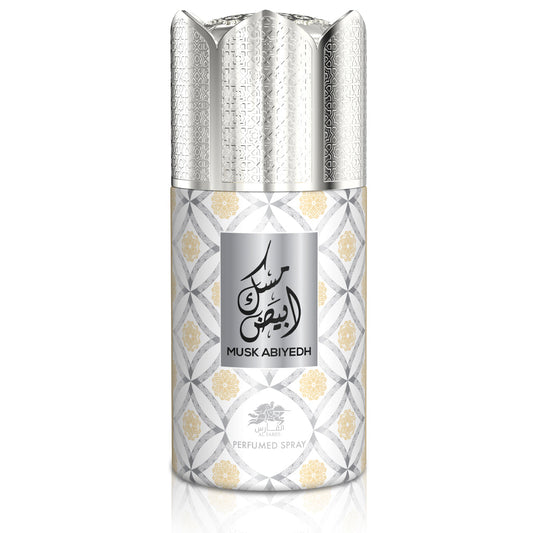 AL FARES Musk Abiyedh Perfume Deodorant 250ml 6x PACK