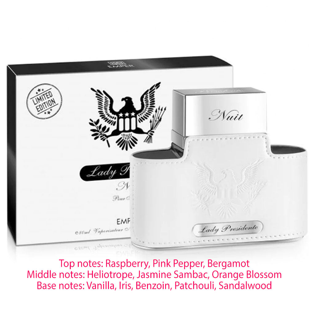 EMPER LADY PRESIDENTE  Nuit Pour Femme Eau De Parfum 80ml