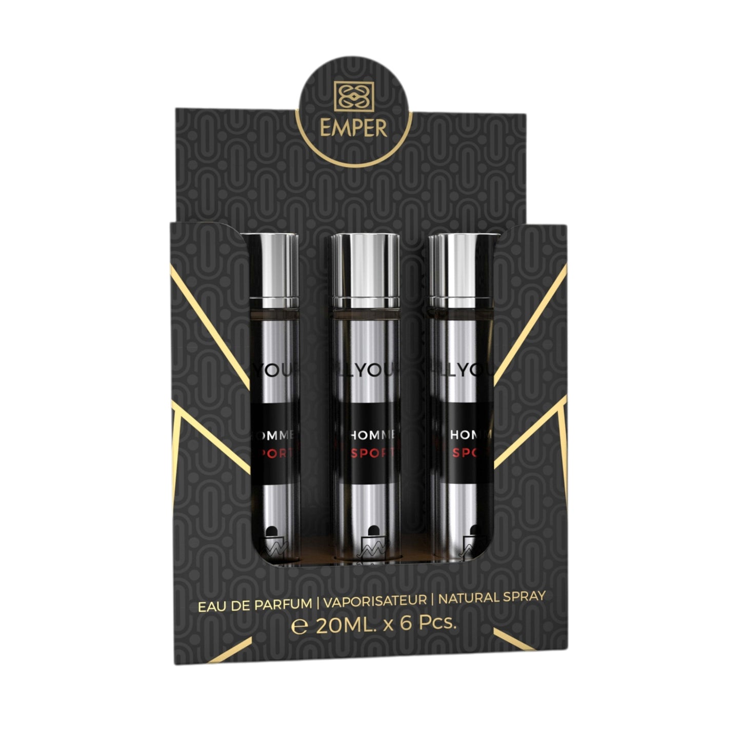MILESTONE All Yours Homme Sport Eau De Parfum 5x 20ml Plus 1 Free Tester