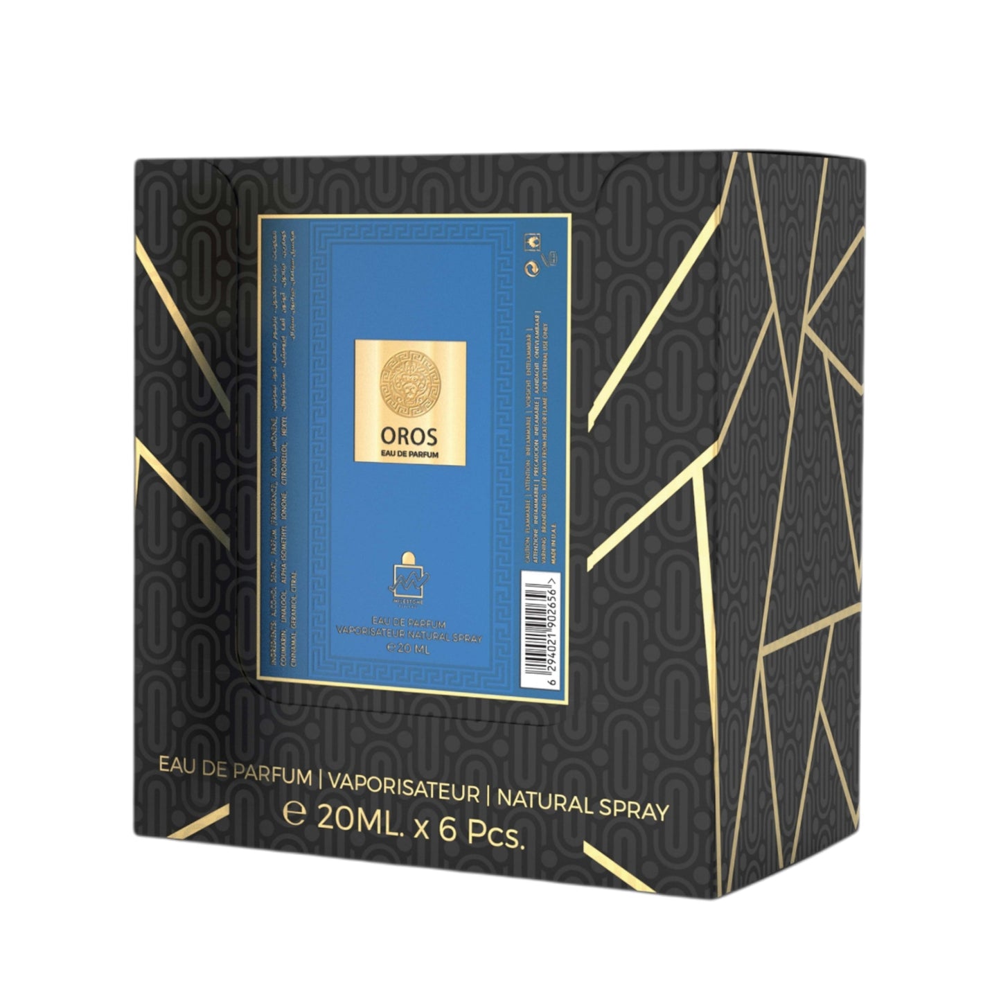 MILESTONE Oros (Pour Homme) Eau De Parfum 5x 20ml Plus 1 Free Tester