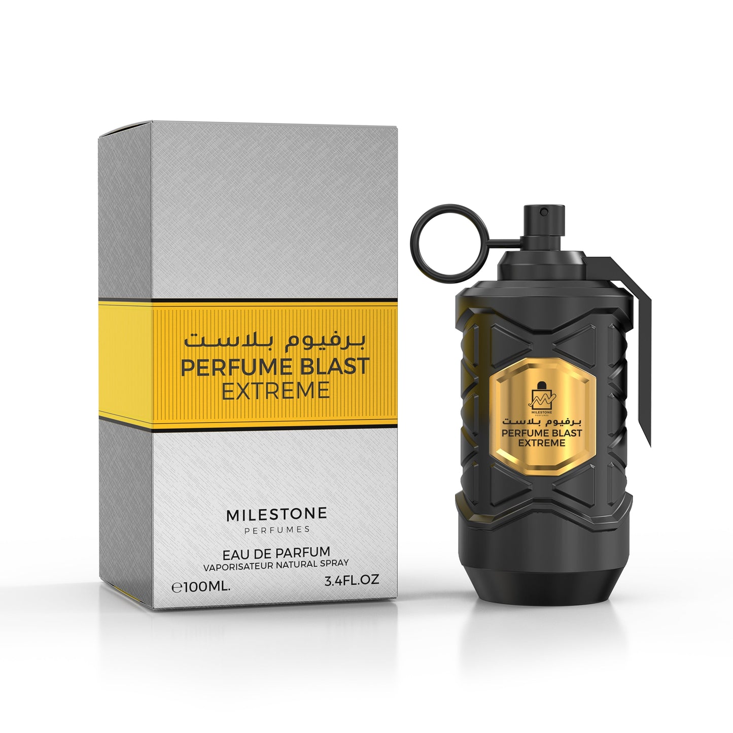 Milestone Collection Blast Extreme Eau de Parfum 100ml — 3-Pack Wholesale for Retailers | Premium Masculine Fragrance