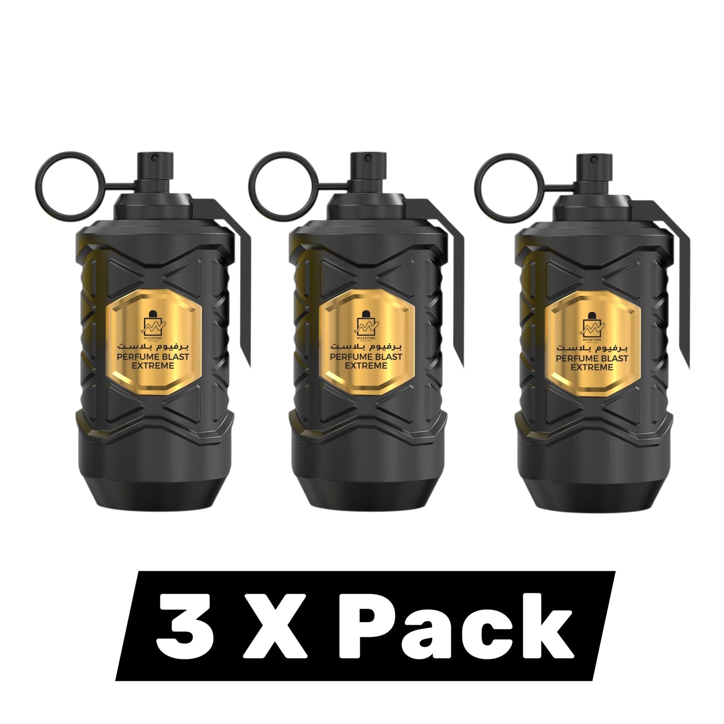 Milestone Collection Blast Extreme Eau de Parfum 100ml — 3-Pack Wholesale for Retailers | Premium Masculine Fragrance