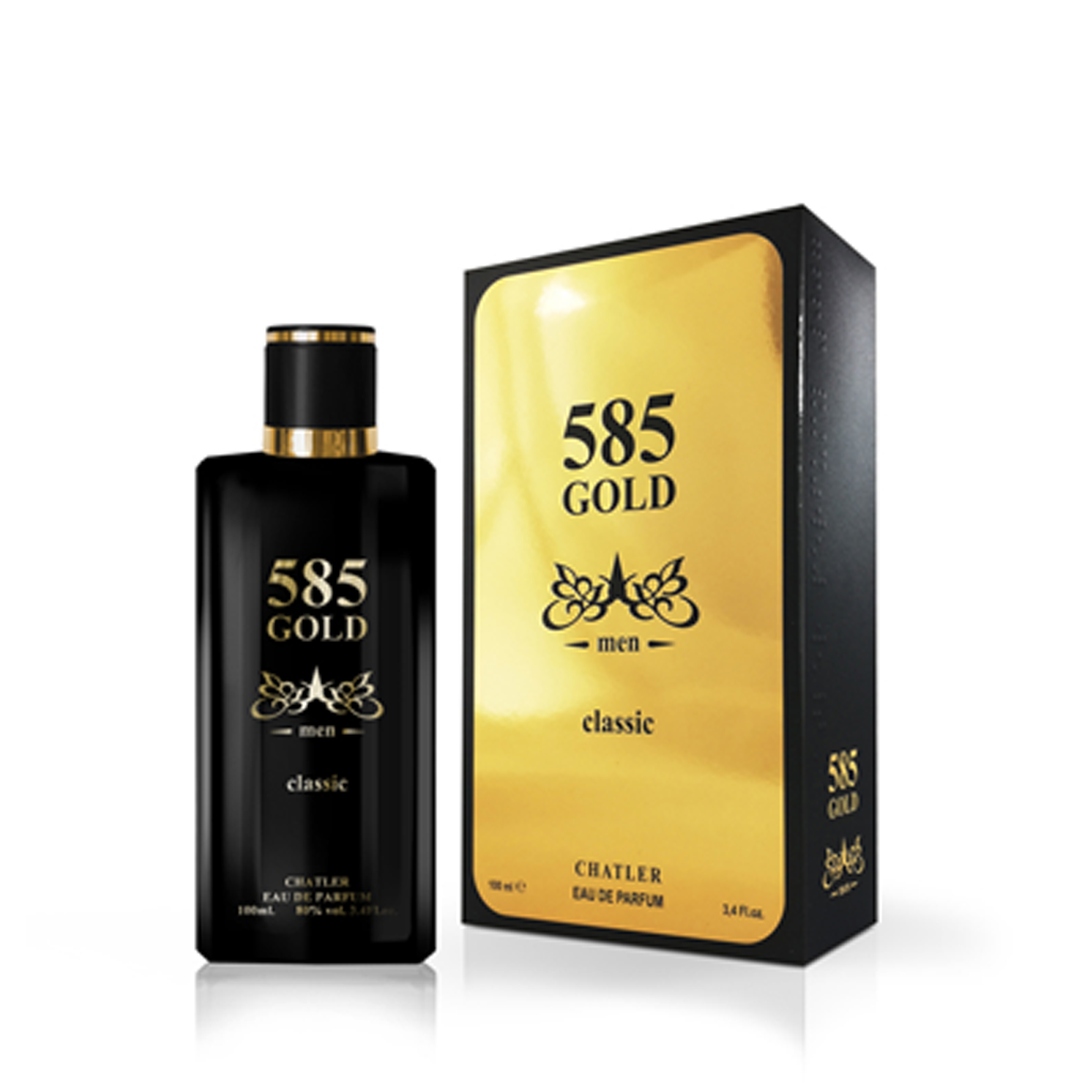 Chatler 585 Gold Classic Pour Homme 100ml Eau De Parfum 3 pack