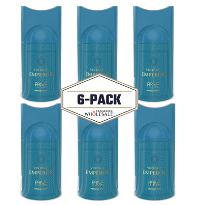 PRIVE Vintage Emperor Perfume Deodorant 250ml 6x PACK