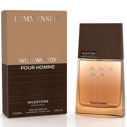 MILESTONE L'IMMENSITE WILD WOODY POUR HOMME 100ML EDP