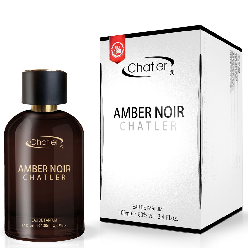 CHATLER Amber Noir Eau De Parfum 100ml 3 pack