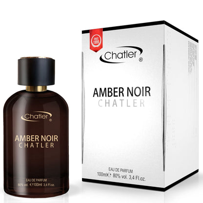 CHATLER Amber Noir Eau De Parfum 100ml 3 pack