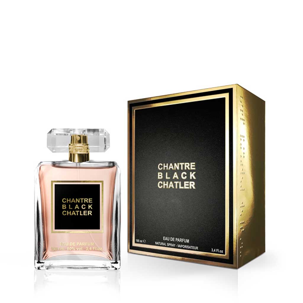 CHATLER Chantre Black Woman Eau De Parfum 100ml 3 pack