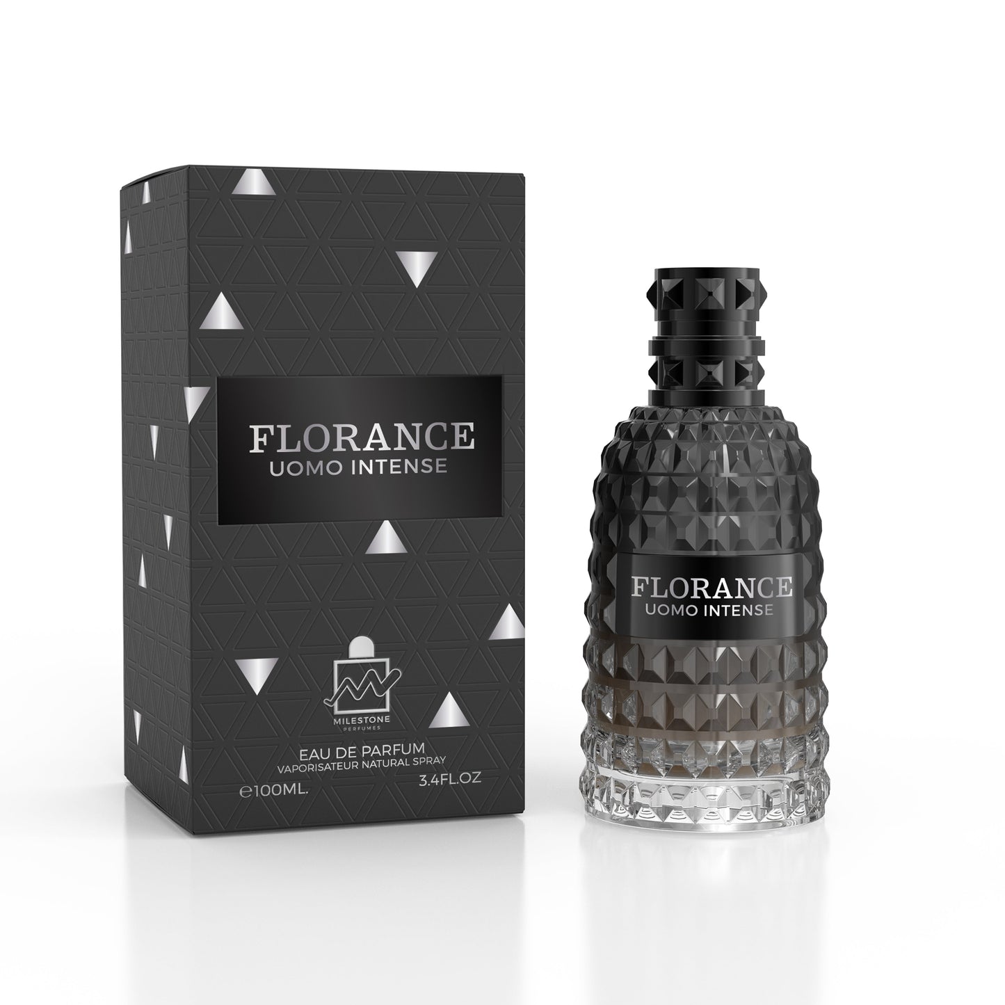 Milestone Collection Florance Uomo Intense 100ml Eau de Parfum – 3-Pack Wholesale for Retailers | Premium Men's Fragrance