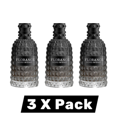 Milestone Collection Florance Uomo Intense 100ml Eau de Parfum – 3-Pack Wholesale for Retailers | Premium Men's Fragrance