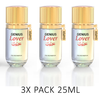 GENIUS LOVER  Eau De Parfum 25ml – 3-Pack by Emper