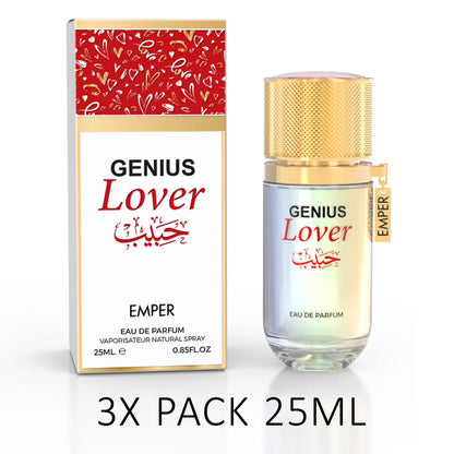 GENIUS LOVER  Eau De Parfum 25ml – 3-Pack by Emper