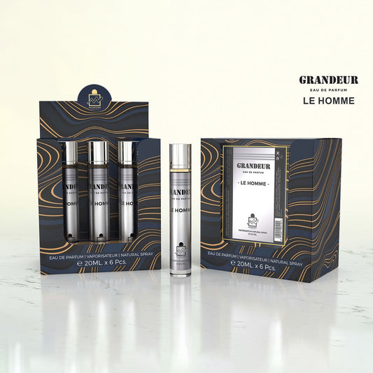 MILESTONE Grandeur Le Homme Eau De Parfum 5x 20ml Plus 1 Free Tester