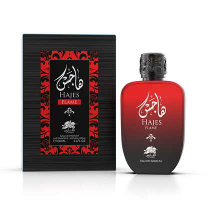 Al Fares Hajes Flame 100ml Eau de Parfum — Premium Unisex Fragrance for Retail Retailers (Clary Sage, Egyptian Jasmine, Amber)