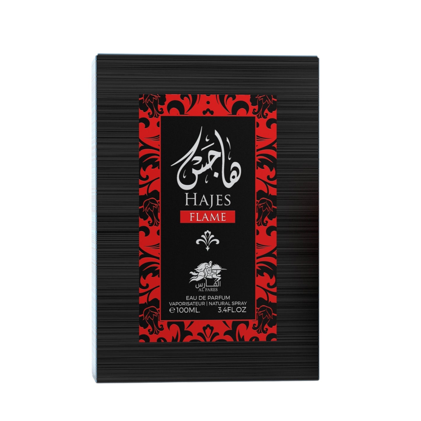 Al Fares Hajes Flame 100ml Eau de Parfum — Premium Unisex Fragrance for Retail Retailers (Clary Sage, Egyptian Jasmine, Amber)