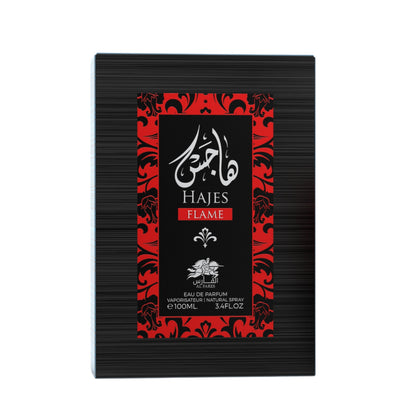 Al Fares Hajes Flame 100ml Eau de Parfum — Premium Unisex Fragrance for Retail Retailers (Clary Sage, Egyptian Jasmine, Amber)