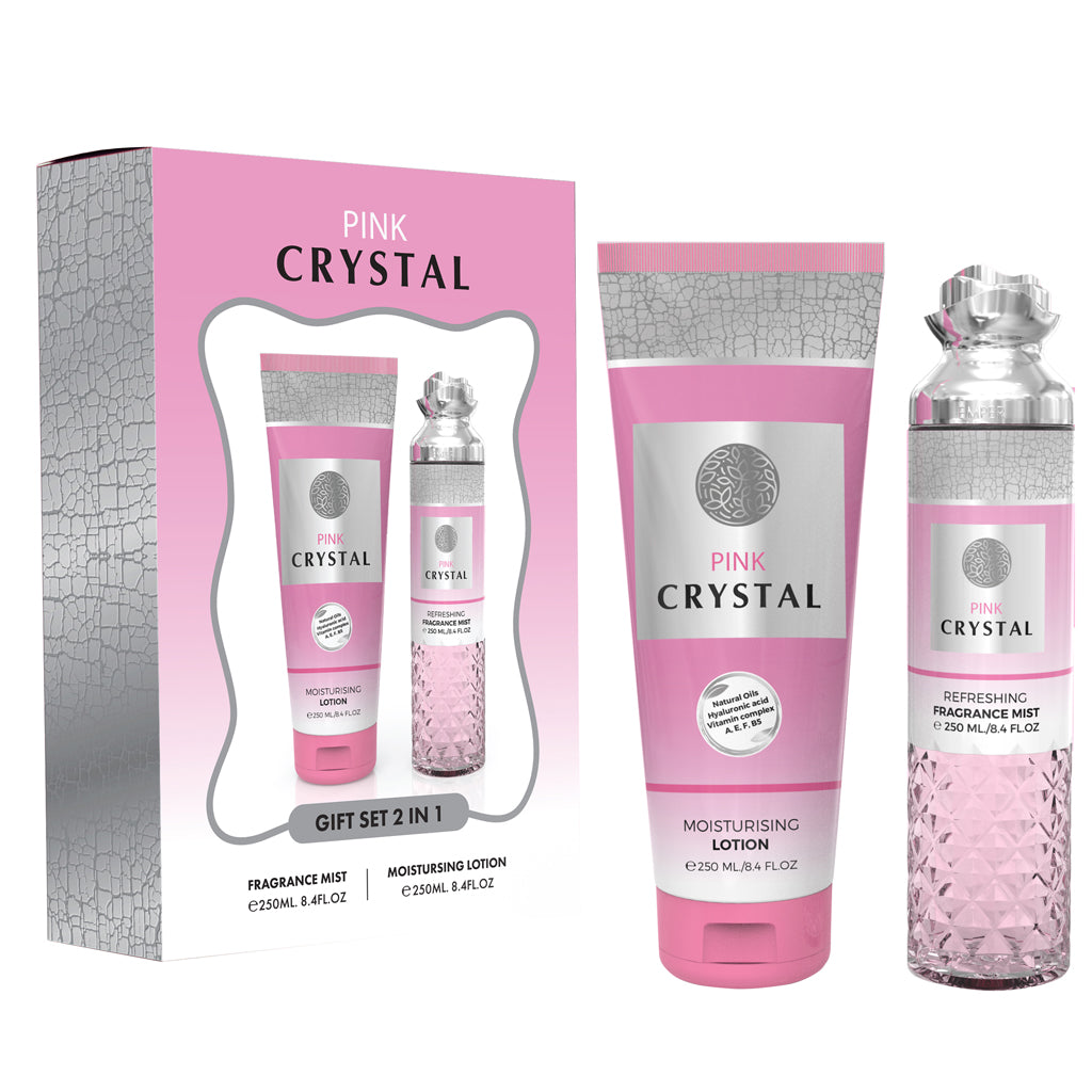 MILESTONE Gift Set 2 IN 1 Pink Crystal 3 pack