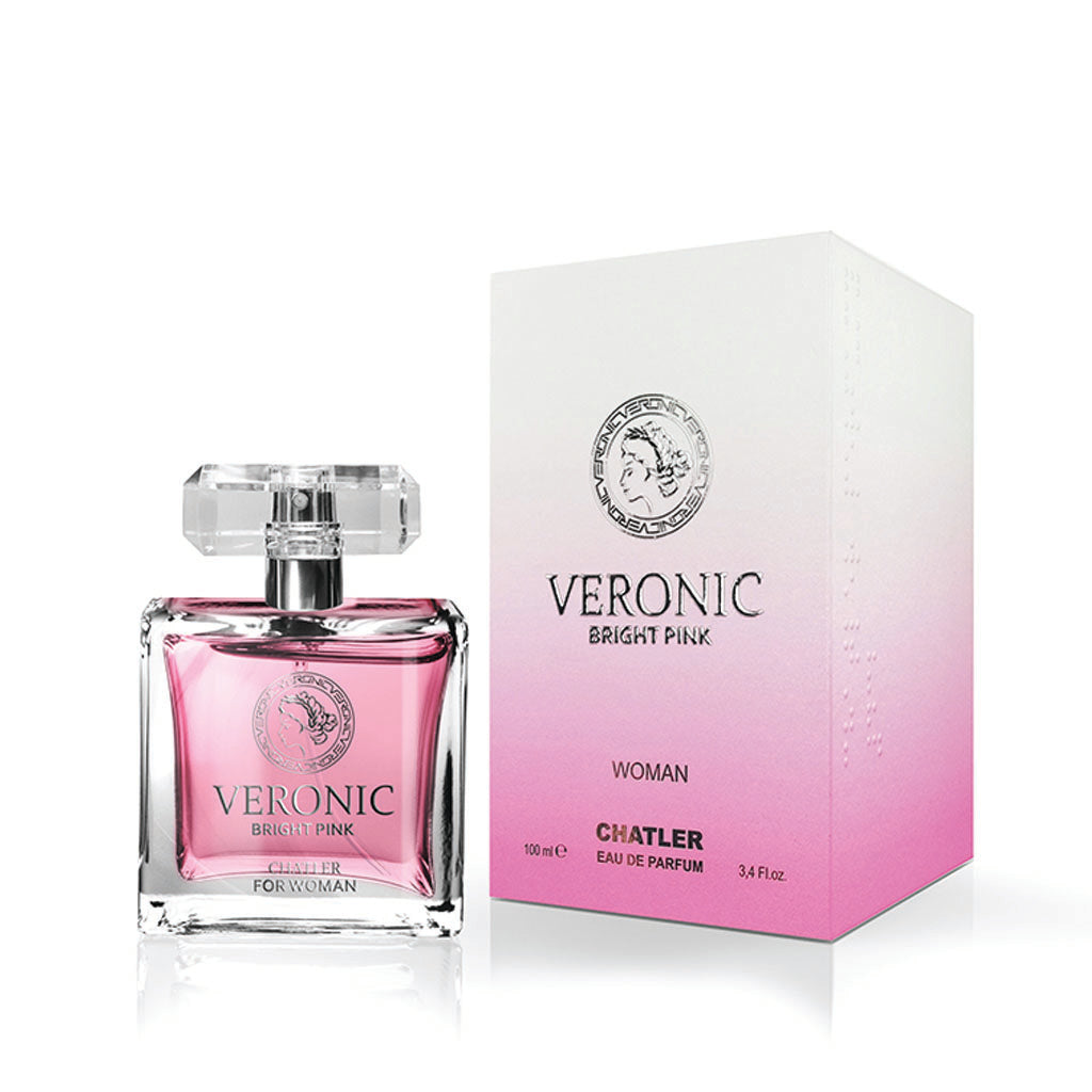 CHATLER Veronic Bright Pink Woman Eau De Parfum 100ml 3 pack